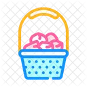 Canasta de flores  Icono