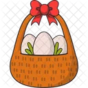 Huevos De Canasta De Pascua Icono