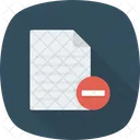 Cancel Delete File Icon