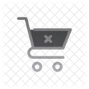 Cancel Shopping Cart Trolley Icon