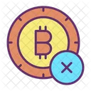 Cancel Bitcoin  Icon