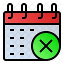 Cancel Calendar Icon