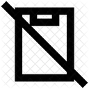 Cancel Clipboard  Icon