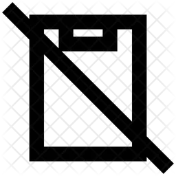 Cancel Clipboard  Icon