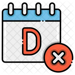 Cancel Date  Icon