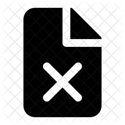 Cancel Document  Icon