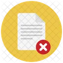 Cancel Delete Paper Icon