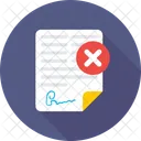 Cancel Documents Sheet Icon