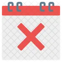 Cancel Calendar Time And Date Icon