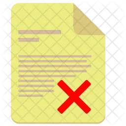 Cancel file  Icon