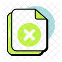Cancel File Remove Document Delete Document Icon