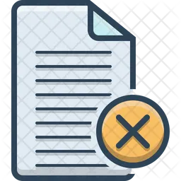 Cancel file  Icon