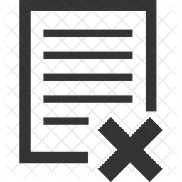 Cancel File  Icon
