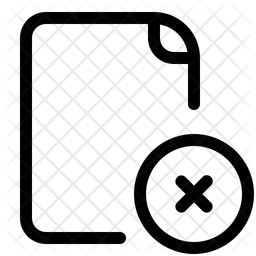Cancel File  Icon