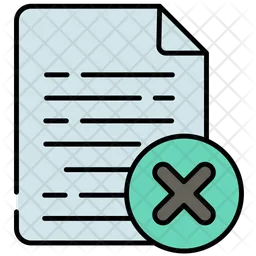 Cancel File  Icon