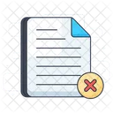 Cancel File  Icon
