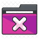 Cancel Folder Delete Icon