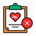 Cancel Heart Report  Icon