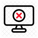 Monitor Cancel Error Icon