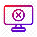 Monitor Cancel Error Icon
