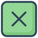 Square Cross Cancel Icon