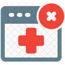 Cancel Medical Appointment  Icon