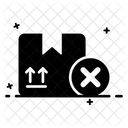 Rejected Parcel Refused Parcel Delivery Denial Icon