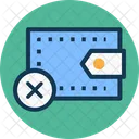 Cancel Payment Cross Sign Pocketbook Icon