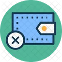 Cancel Payment Cross Sign Pocketbook Icon