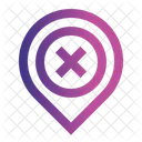 Cancel Pin Marker Icon