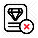Cancel Premium File  Icon