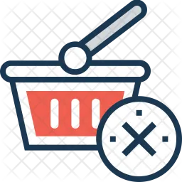 Cancel Shopping  Icon