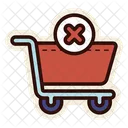 Cancel Item Shopping Cart Icon