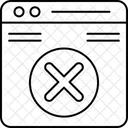 Cancel Webpage  Icon