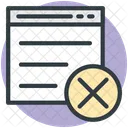 Cancelar Diseno Sitio Web Icon