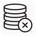 Cancelar base de datos  Icono