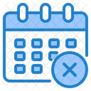 Cancelar calendário  Ícone