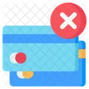 Cancelar Cartoes Cartao Nao Aceito Cancelar Pagamento Ícone