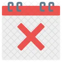 Cancelar Calendario Hora E Data Ícone