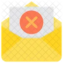 Cancelar correio  Ícone