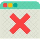 Cancelar página da web  Ícone