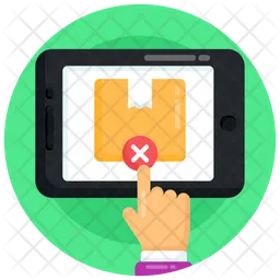 Cancelar paquete  Icono