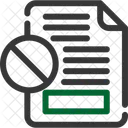 Cancelled Aborted Annulled Icon