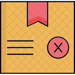 Cancelled parcel  Icon