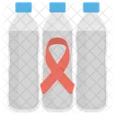 Cancer Awareness Breast Cancer Water Bottles Icon