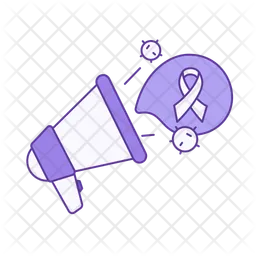 Cancer Awareness Campaign Megaphone  Icon