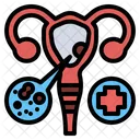 Cancer De Cuello Uterino Enfermedad Medico Icono