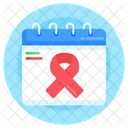 Cancer Day Calendar Icon