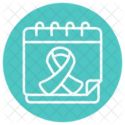 Cancer Day Calendar  Icon