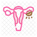 Cancer De Ovario Mujer Icono